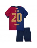 Barcelona Dani Olmo #20 Hjemmedraktsett Barn 2024-25 Korte ermer (+ bukser)